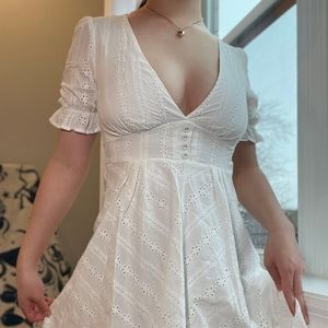 White Eyelet Dress